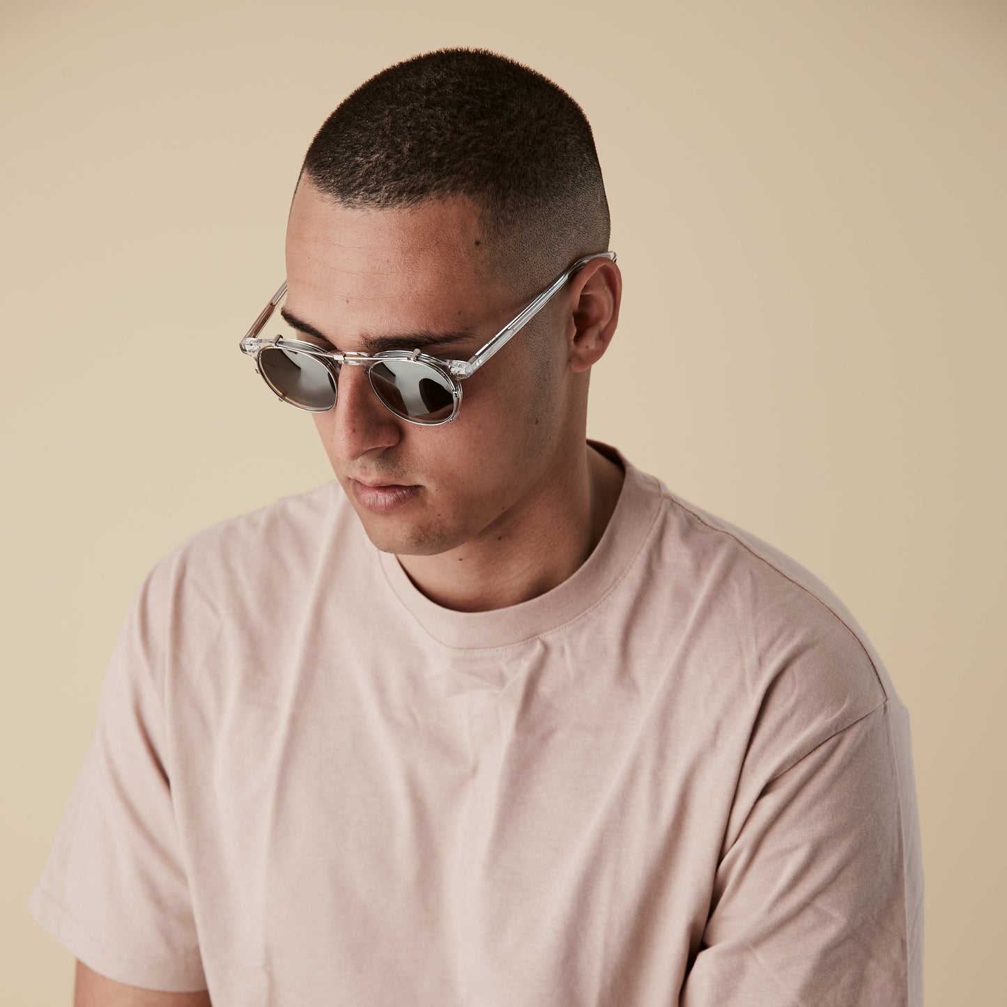 Clip-On Lens - Clear with Silver Mirror : Buckler & Carter Fit
